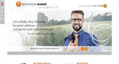 Desktop Screenshot of bestattungen-burger.de
